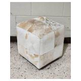 Awesome Cowhide Cubic Ottoman
