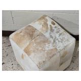 Awesome Cowhide Cubic Ottoman