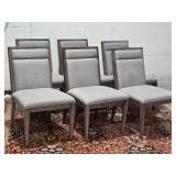 Bernhardt - Luxury Modern Dining Chair Set - Grey - (6)