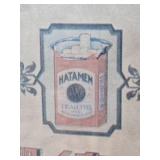 Framed Vintage Chinese Advertisement Print - Hatamen Cigarette Company - 1920