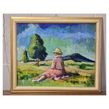*SIGNED* Hungarian Fine Art Original Painting - François Ács (1876-1949) - Sunshine Prairie