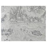 Star Wars Themed Runner Rug - Styled After Traditional Japanese Drawing