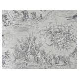 Star Wars Themed Runner Rug - Styled After Traditional Japanese Drawing