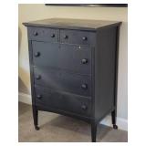 Weathered Dark Finish 5 Drawer Dresser