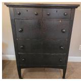 Weathered Dark Finish 5 Drawer Dresser