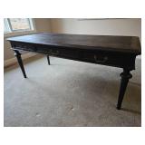 Stunning Dark Finish Broad Writing Desk