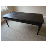 Stunning Dark Finish Broad Writing Desk