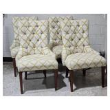 Hooker Furniture - Handcrafted Moroccan Pattern Upholstered Parlour Chair Pair - Sam Moore Collection