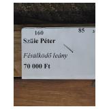 *SIGNED* Hungarian Fine Art Original Painting - Péter Szüle (1886-1944) - Fighting Woman