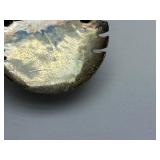 Great Looking Vintage Brutalist Round Sculptural Brooch by Jim McConnell