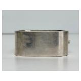 Large Signed Southwestern Sterling Silver Bracelet