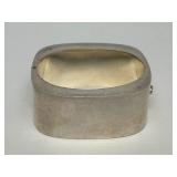 Large Signed Southwestern Sterling Silver Bracelet