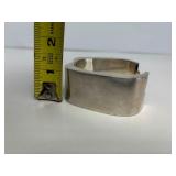 Large Signed Southwestern Sterling Silver Bracelet