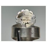 Signed Vintage Native American Sterling Silver Ring - Size 8.5