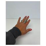 Signed Vintage Native American Sterling Silver Ring - Size 8.5