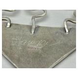 Larger Whimsical Sterling Silver & Enamel Shoes & Purse Brooch Pendant by MN Artist Laura Stamper