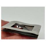 Lovely Brushed Sterling Silver "Framed" Scenic 3D Brooch