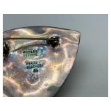 Vintage Signed Southwestern Sterling Silver Mask/Face Brooch - Metales Casados