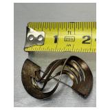 Larger Signed Sculptural Modernist Sterling Silver Brooch