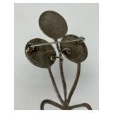 Large Signed METAMORPHOSIS Sterling Silver Balloon Brooch Pendant