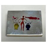 Colorful Sterling Silver Through-Cut Brooch Pendant