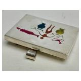 Colorful Sterling Silver Through-Cut Brooch Pendant