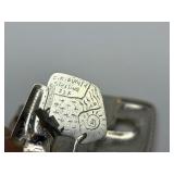 Fabulous Signed Modernist Sterling 22K Gold & Enamel Brooch Pendant & Earring Set by Celiane & Ronald Dunetz