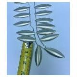 Elegant Sterling Silver Necklace w/Leaf Design