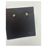 Quality Southwestern Vintage Inlaid Sterling Silver Earring Set w/Turquoise & Coral