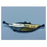 Gorgeous Sculptural Modernist Sterling & Gold 