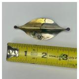 Gorgeous Sculptural Modernist Sterling & Gold 