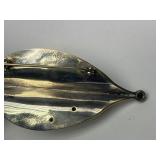 Gorgeous Sculptural Modernist Sterling & Gold 