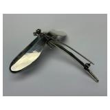 Larger Sterling Silver Dragonfly Brooch