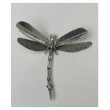 Larger Sterling Silver Dragonfly Brooch