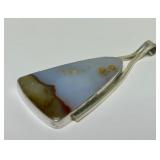 Excellent Large Signed Sterling Silver & Polk Dot Oregon Agate by Gary Rex Erickson