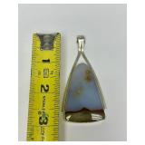 Excellent Large Signed Sterling Silver & Polk Dot Oregon Agate by Gary Rex Erickson