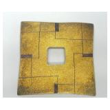 Wonderful Large Signed Sterling Silver & Gold Finished Brooch