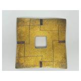 Wonderful Large Signed Sterling Silver & Gold Finished Brooch