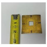 Wonderful Large Signed Sterling Silver & Gold Finished Brooch