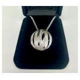 Very Nice New w/Tags Sterling Silver EFFY Pendant Necklace
