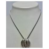 Very Nice New w/Tags Sterling Silver EFFY Pendant Necklace