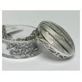 Very Nice New w/Tags Sterling Silver EFFY Pendant Necklace