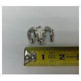 Sterling Silver 3D Goat/Ram Skull Pendant