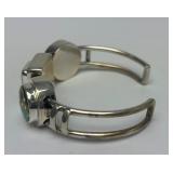 Outstanding Handmade Sterling Silver & Cloisonne Enamel Bracelet by William Bailey