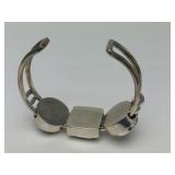 Outstanding Handmade Sterling Silver & Cloisonne Enamel Bracelet by William Bailey