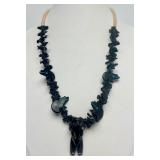 Southwestern Carved Stone Bear Fetish Necklace