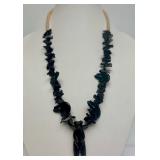 Southwestern Carved Stone Bear Fetish Necklace