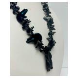 Southwestern Carved Stone Bear Fetish Necklace