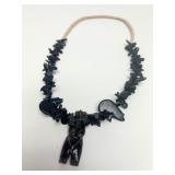 Southwestern Carved Stone Bear Fetish Necklace