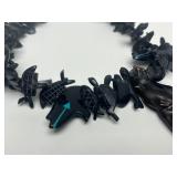 Southwestern Carved Stone Bear Fetish Necklace